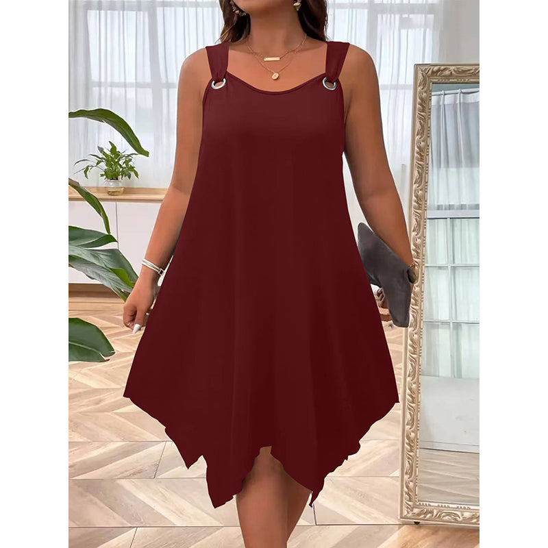 Marisela | Robe d'été légère avec ourlet asymétrique
