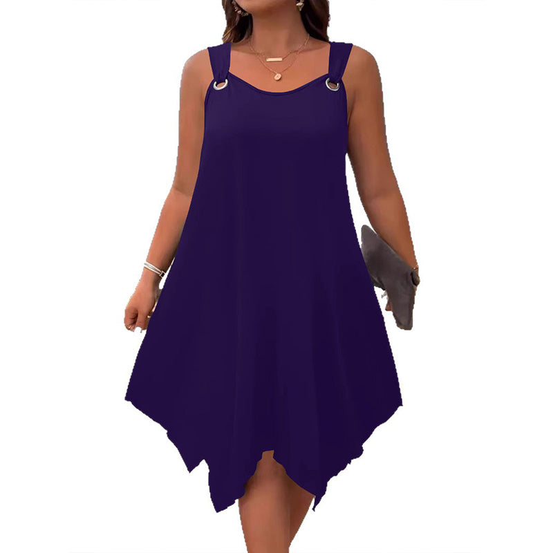 Marisela | Robe d'été légère avec ourlet asymétrique