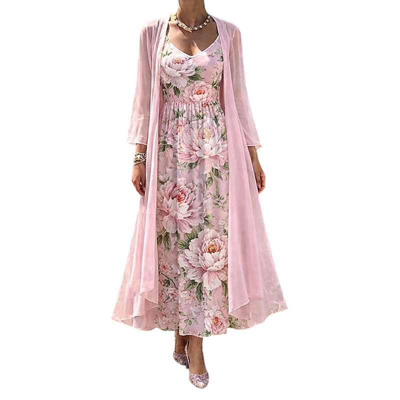 Baselma | Ensemble de robe à deux pièces romantique pour les vacances