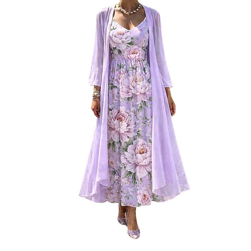 Baselma | Ensemble de robe à deux pièces romantique pour les vacances