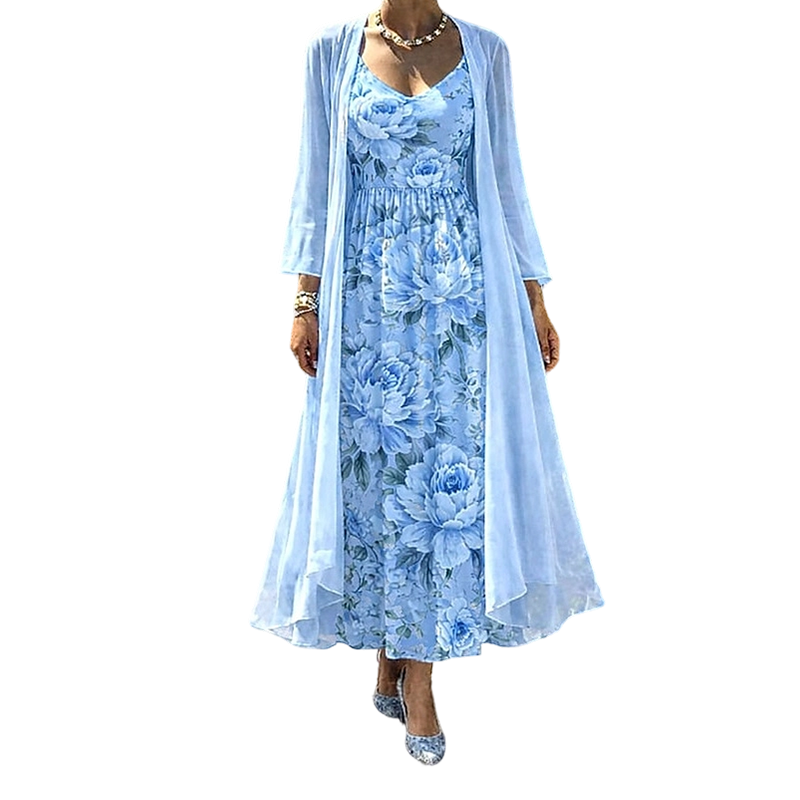 Baselma | Ensemble de robe à deux pièces romantique pour les vacances