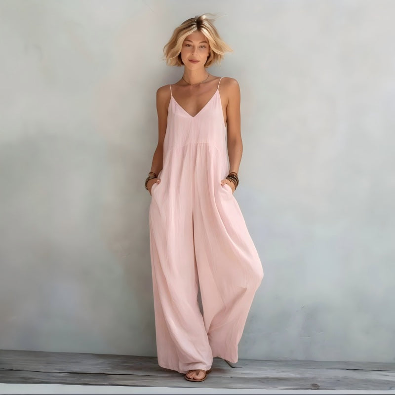 Amarrie | Combinaison femme dos nu avec fines bretelles
