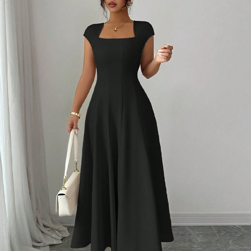 Bethiena | Robe élégante en A avec décolleté carré