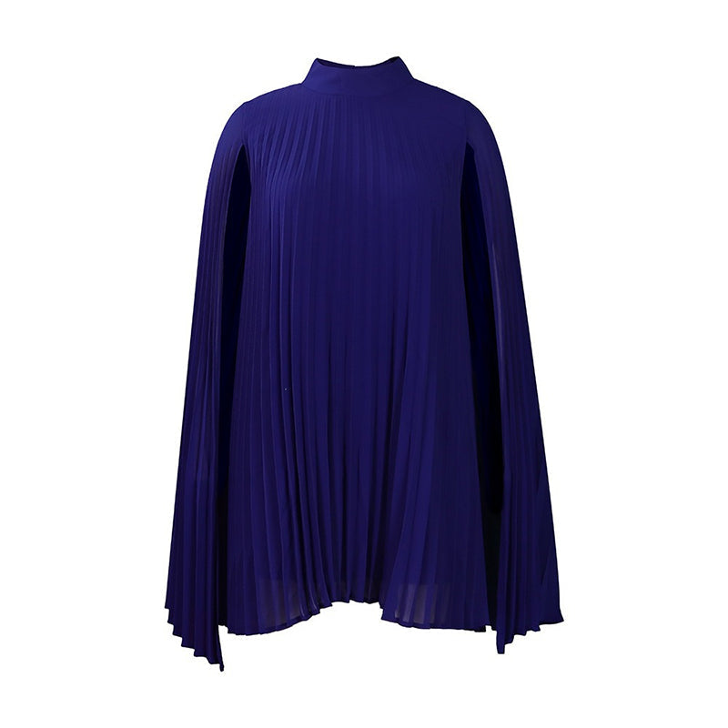 Cyriss | Robe Mini Élégante avec Manches Cape Fluides