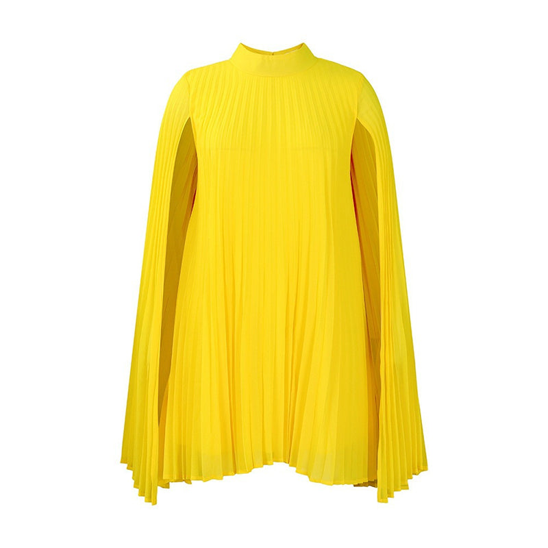 Cyriss | Robe Mini Élégante avec Manches Cape Fluides