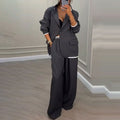 Aadee | Tailleur avec blazer grande taille et pantalon large