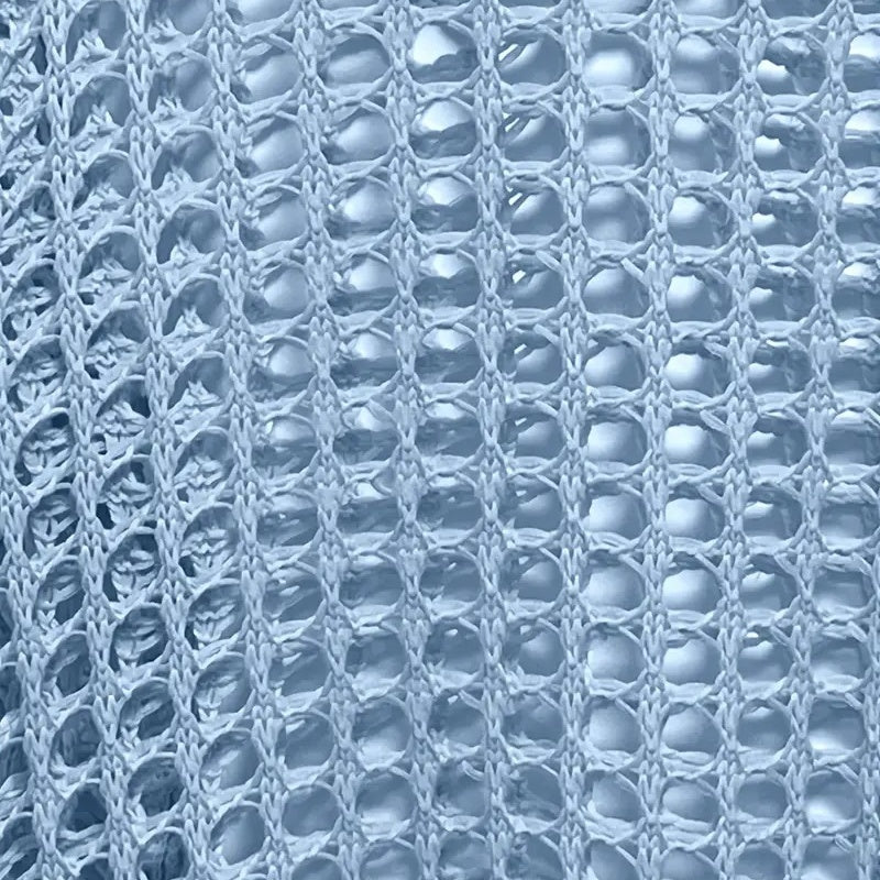 Jasheil | Haut en tricot ajouré décontracté avec décolleté en V
