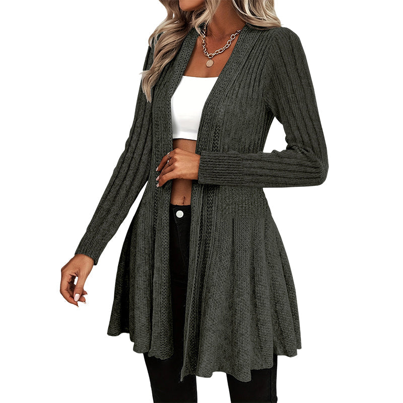 Aichaa | Élégant long cardigan pour femmes avec devant ouvert