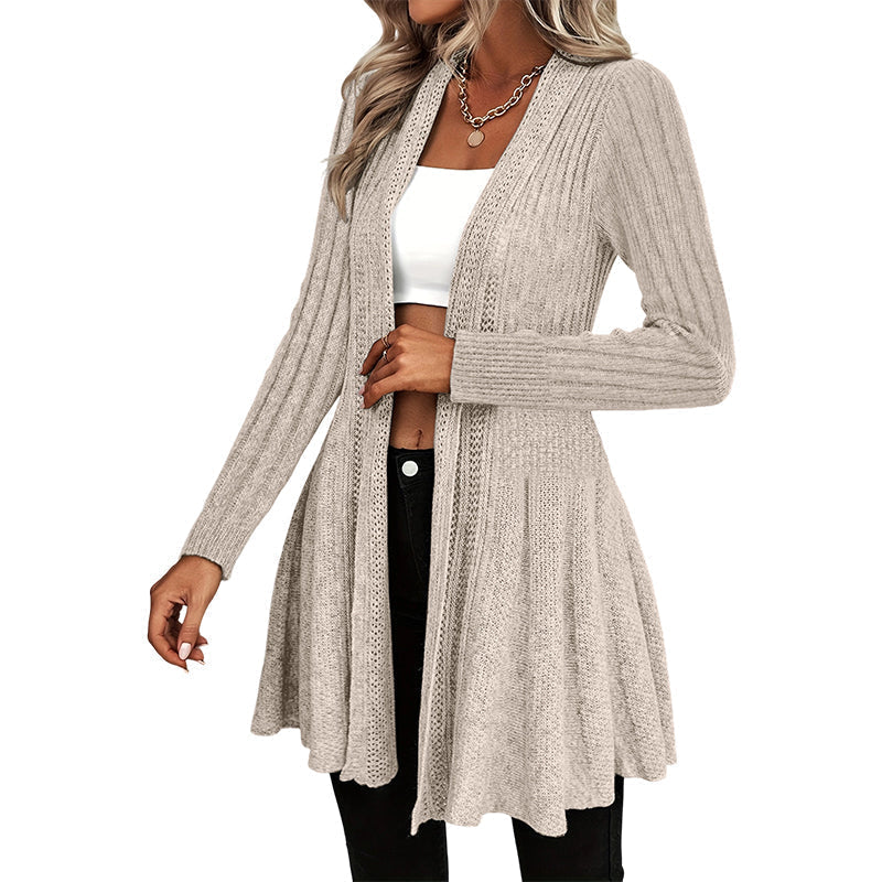 Aichaa | Élégant long cardigan pour femmes avec devant ouvert