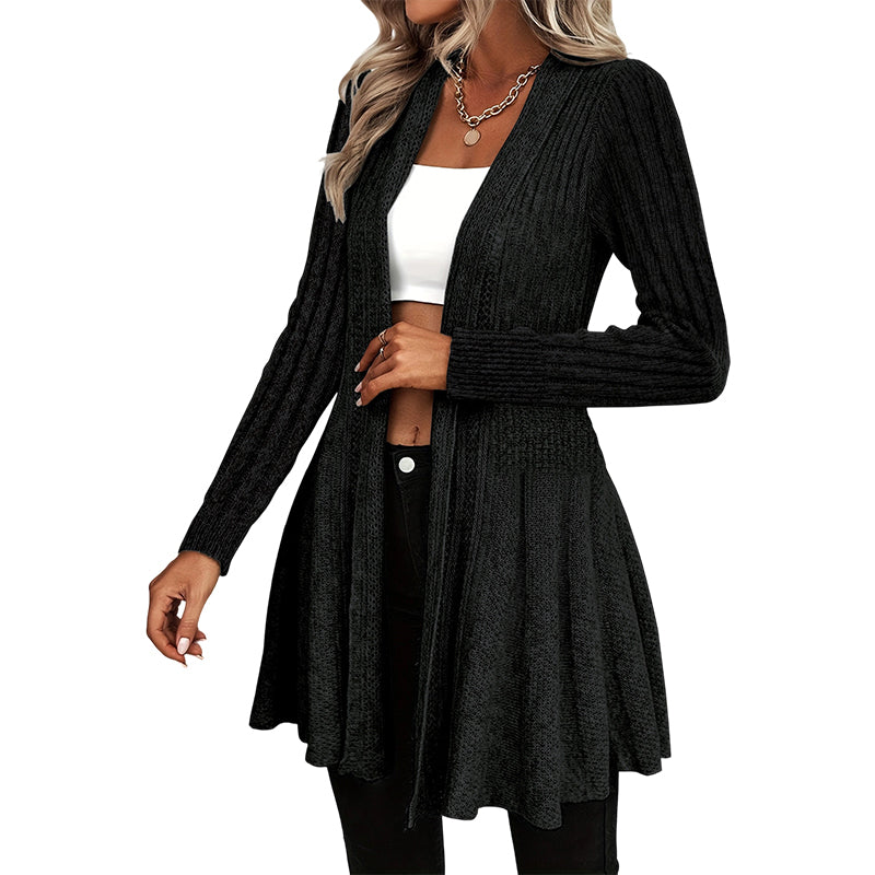 Aichaa | Élégant long cardigan pour femmes avec devant ouvert