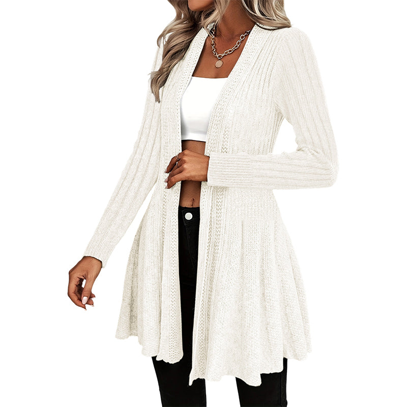 Aichaa | Élégant long cardigan pour femmes avec devant ouvert