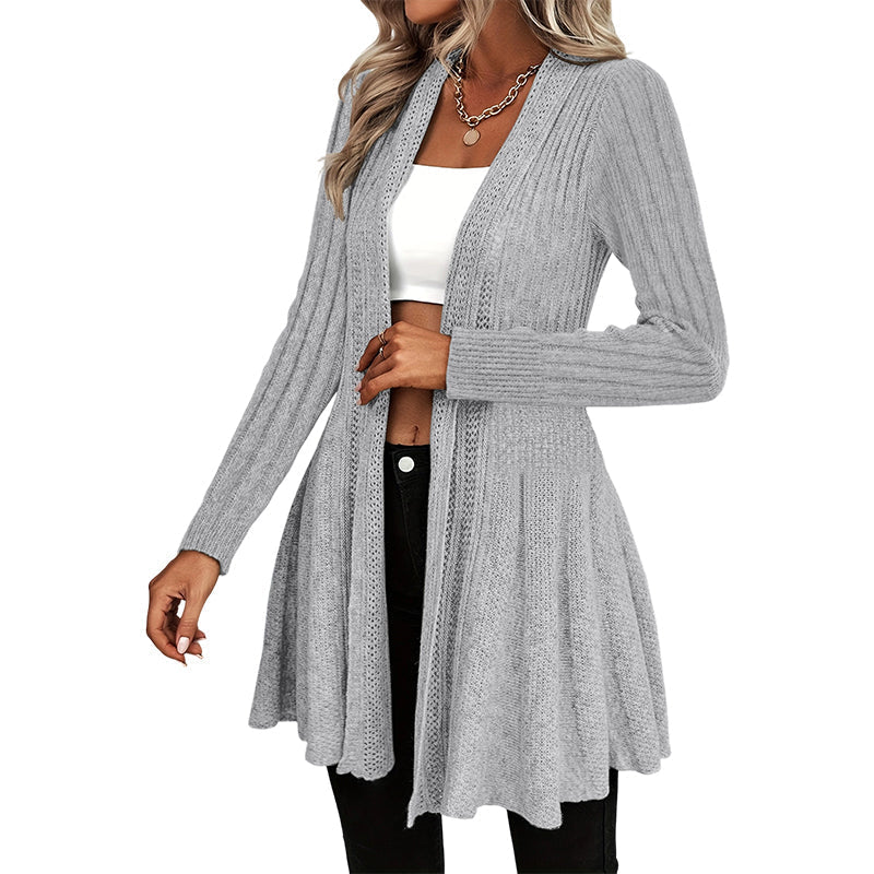 Aichaa | Élégant long cardigan pour femmes avec devant ouvert