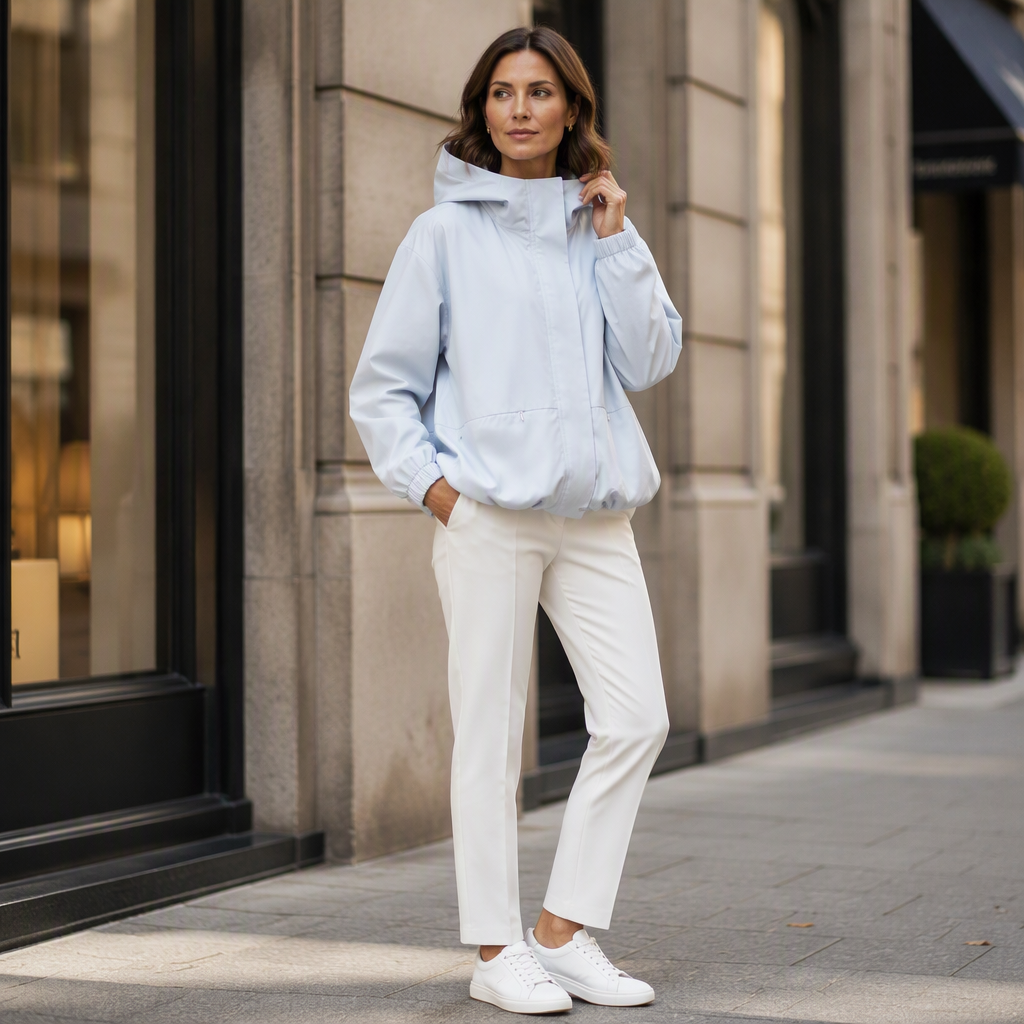 Cheinna | Veste de transition pour femmes à coupe décontractée avec capuche