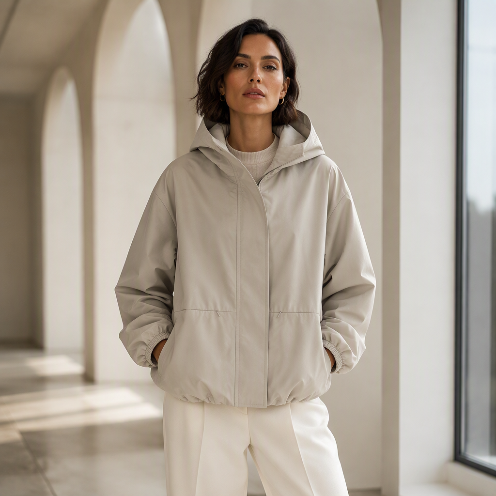 Cheinna | Veste de transition pour femmes à coupe décontractée avec capuche