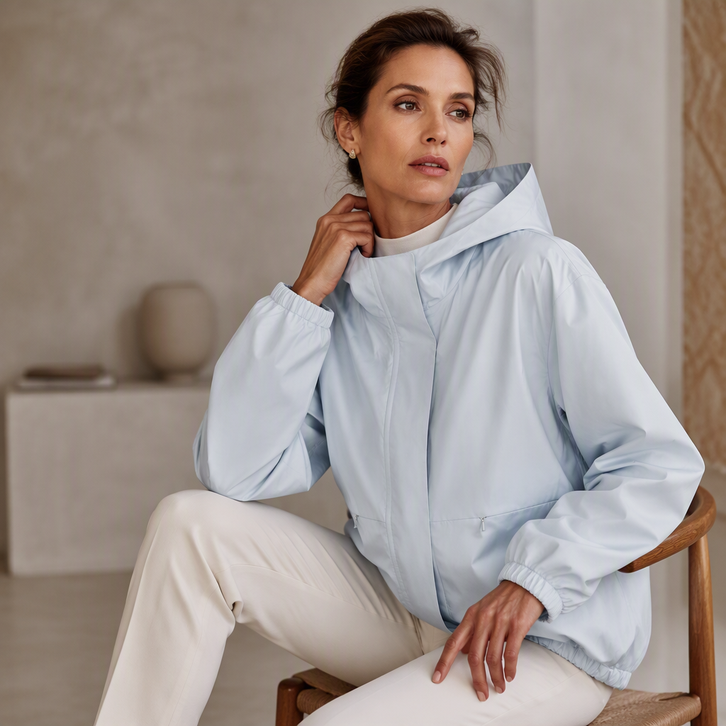 Cheinna | Veste de transition pour femmes à coupe décontractée avec capuche