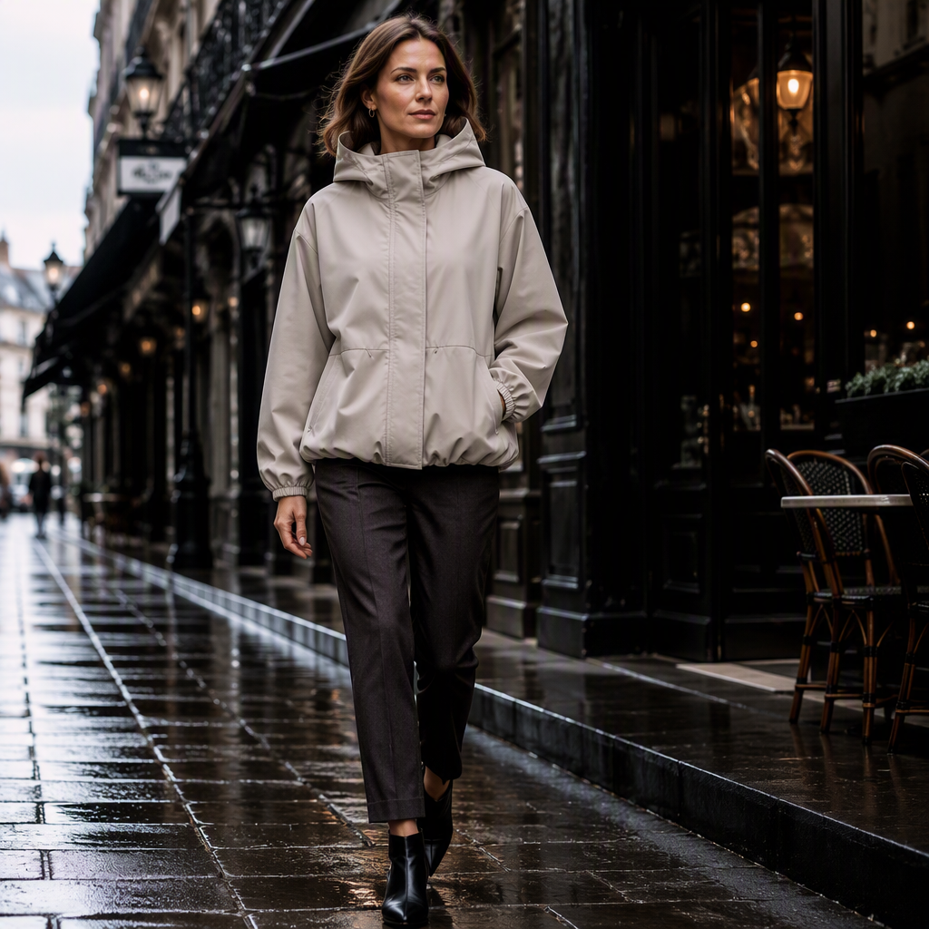 Cheinna | Veste de transition pour femmes à coupe décontractée avec capuche
