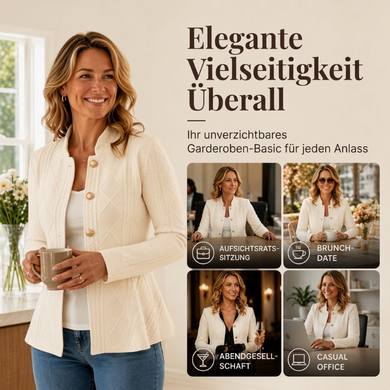 Ismerelle | Blazer élégant pour femmes avec bas en volants