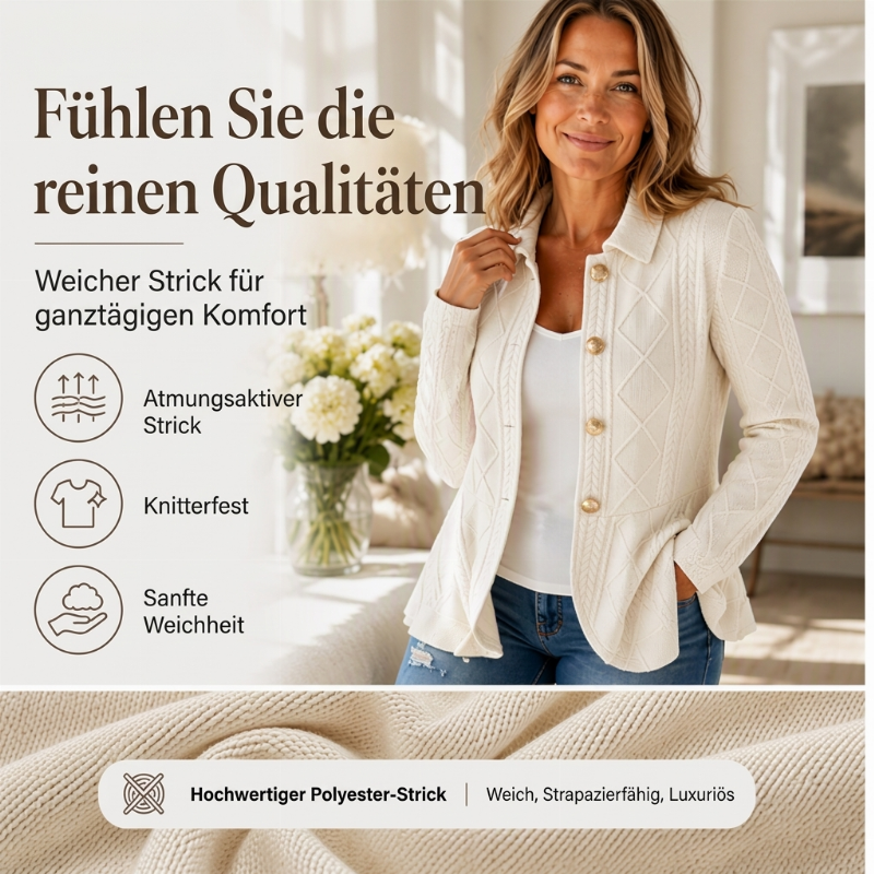 Ismerelle | Blazer élégant pour femmes avec bas en volants
