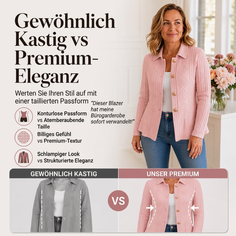 Ismerelle | Blazer élégant pour femmes avec bas en volants
