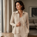 Ismerelle | Blazer élégant pour femmes avec bas en volants