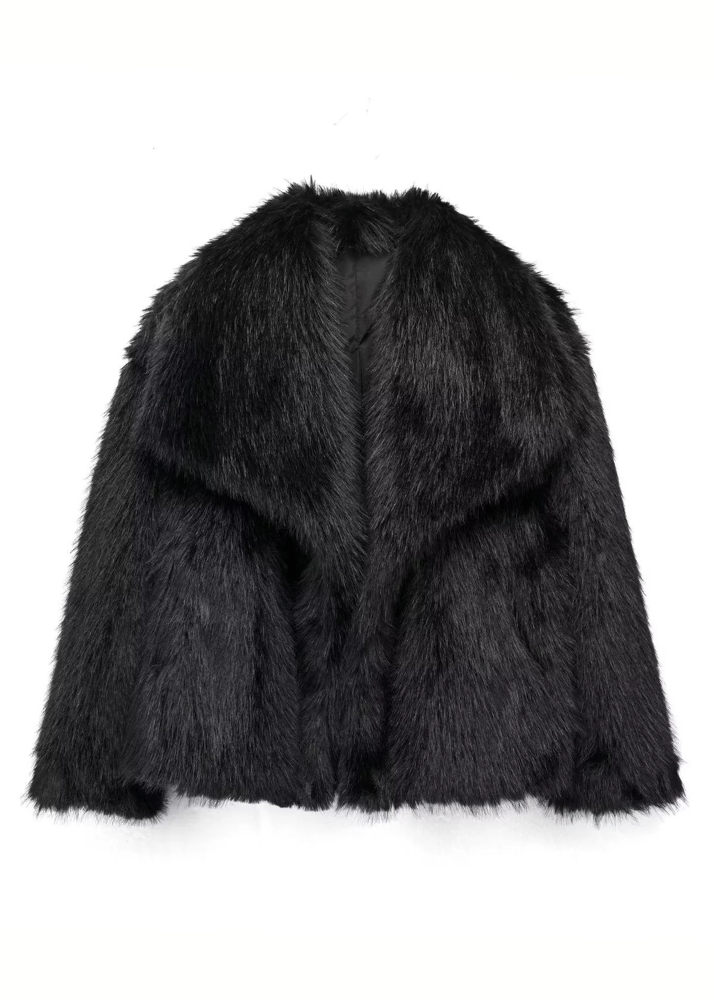 Manteau en fourrure duveteuse