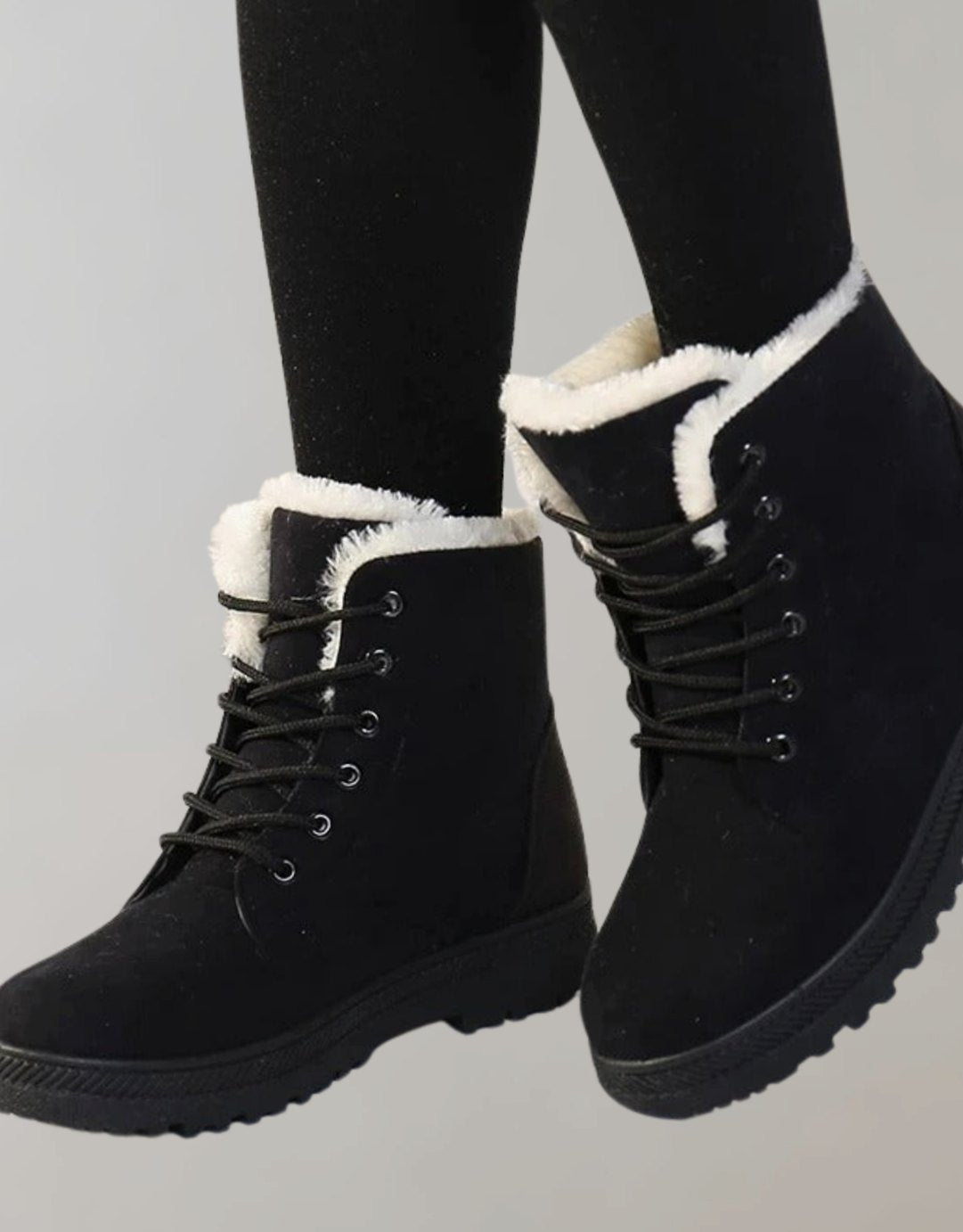Luisa | Bottines Femme Chaudes et Doublées Bottes d'Hiver en Suédine