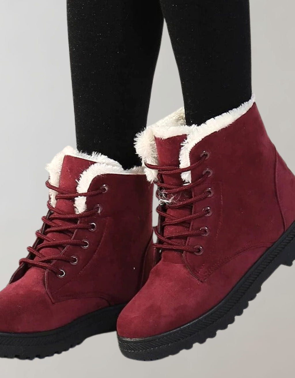 Luisa | Bottines Femme Chaudes et Doublées Bottes d'Hiver en Suédine