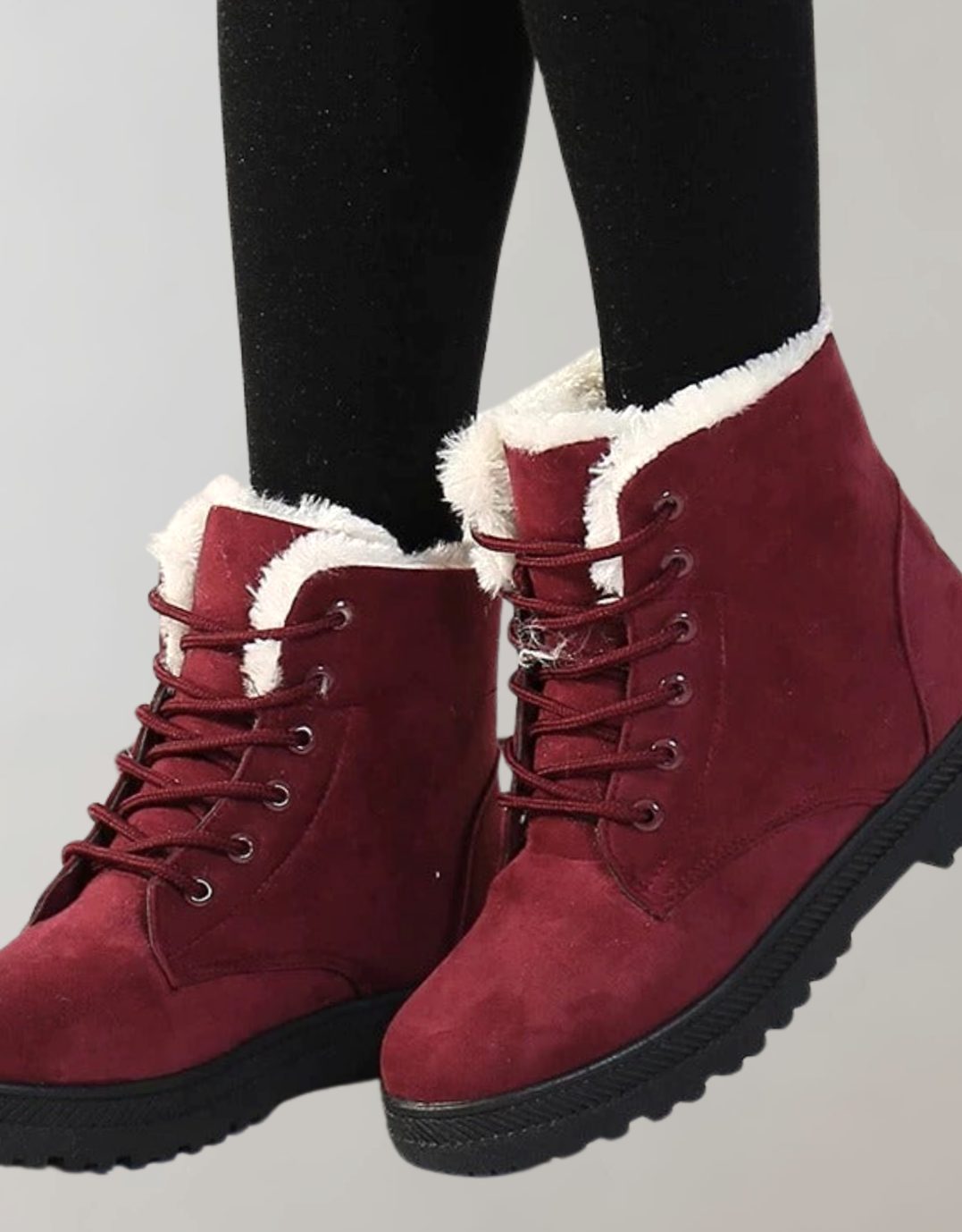 Luisa | Bottines Femme Chaudes et Doublées Bottes d'Hiver en Suédine