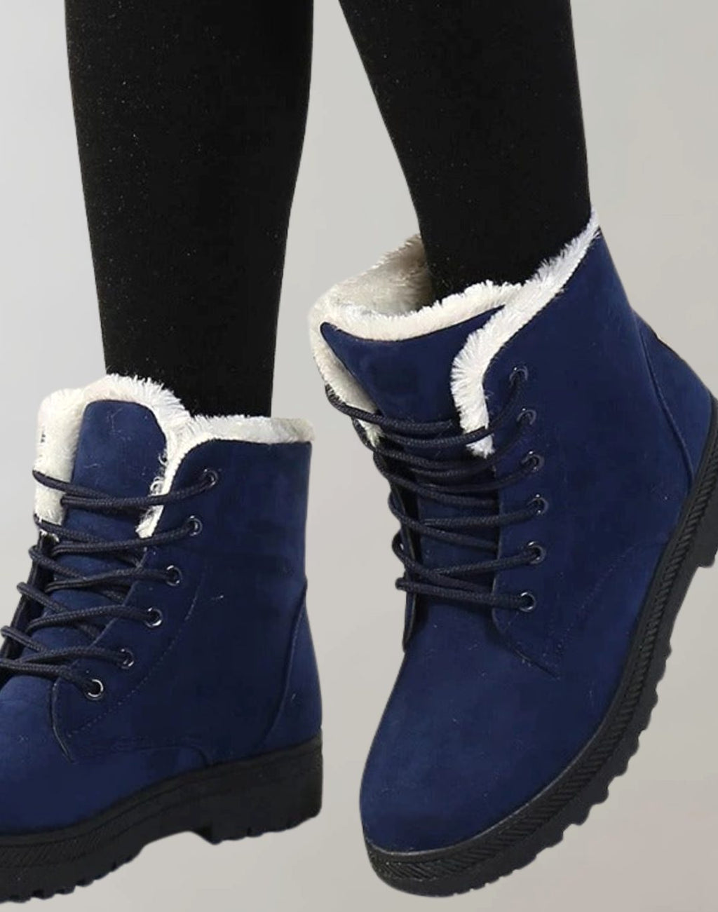 Luisa | Bottines Femme Chaudes et Doublées Bottes d'Hiver en Suédine