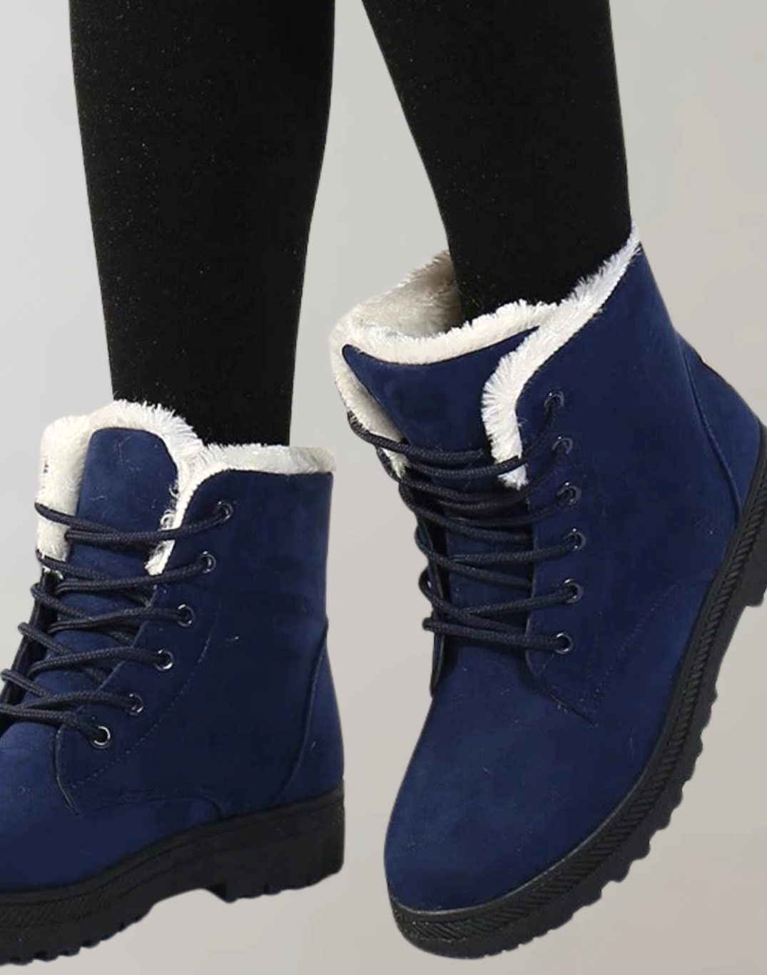 Luisa | Bottines Femme Chaudes et Doublées Bottes d'Hiver en Suédine