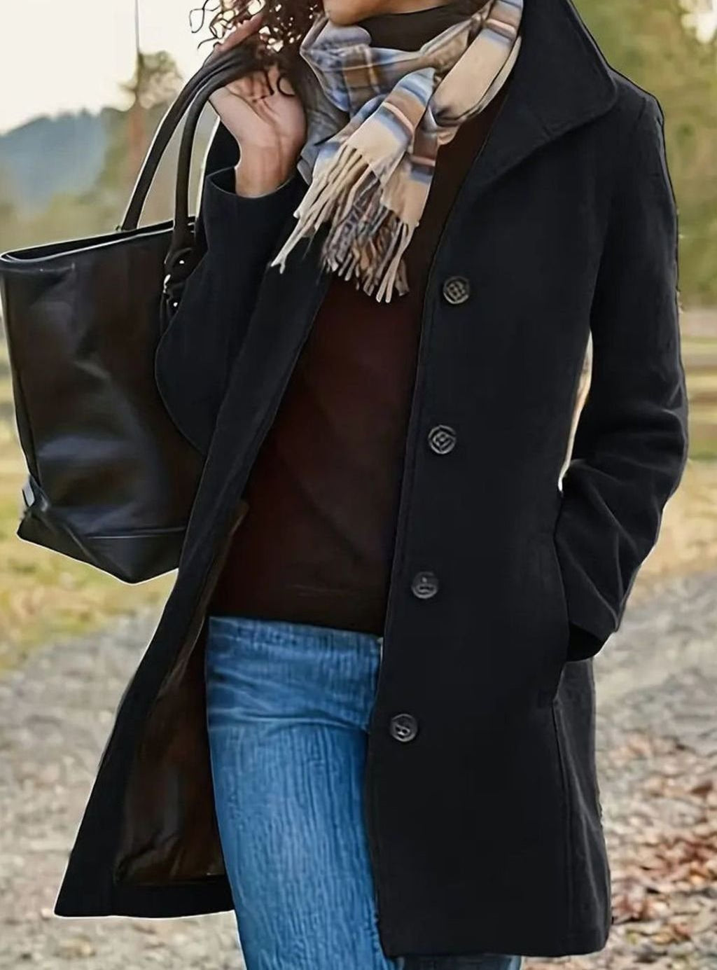 Manteau Femme | Coupe Slim & Patte de Boutonnage Classique