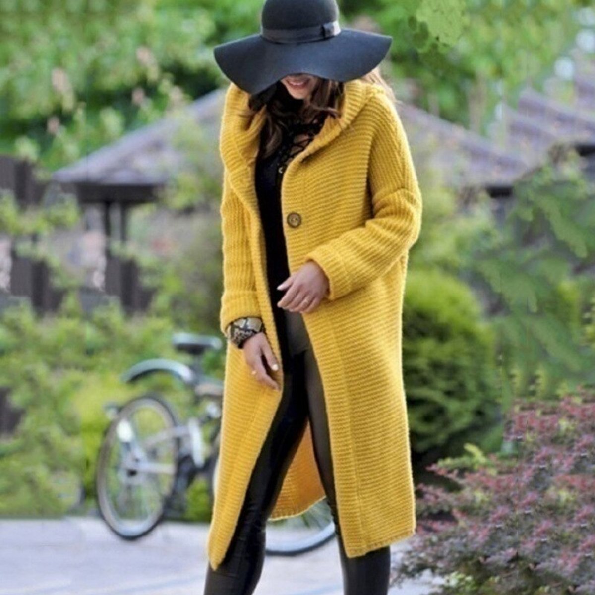Cardigan Femme Long | Capuche & Tricot Épais