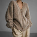 Mia | Gilet Femme Oversized Doux à Col V