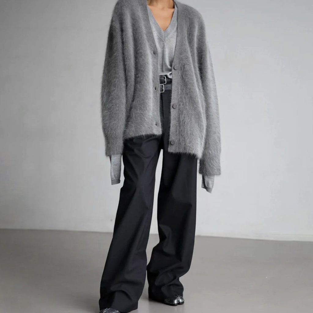Mia | Gilet Femme Oversized Doux à Col V