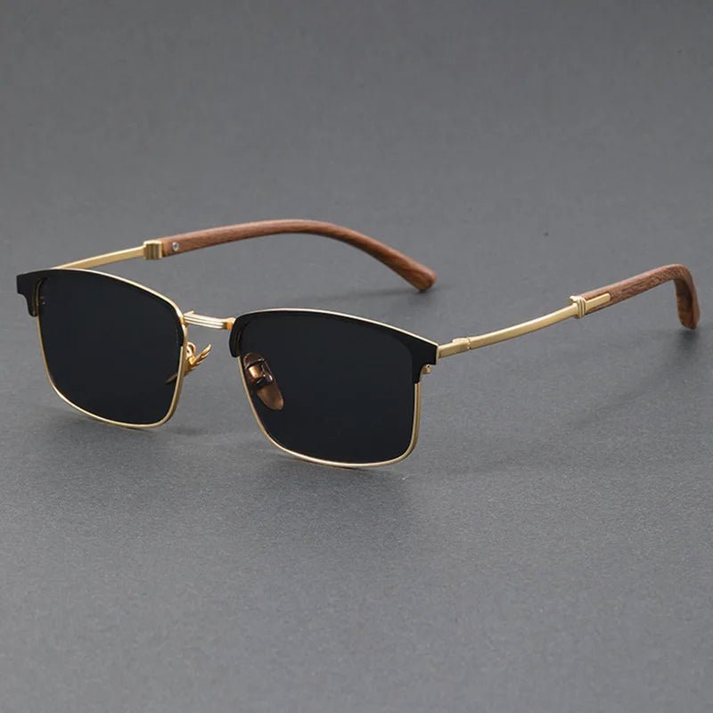 Luna | Lunettes de soleil demi-monture polarisées UV400 style browline classique