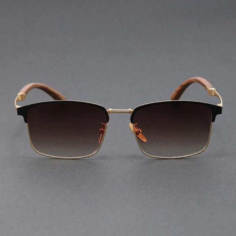 Luna | Lunettes de soleil demi-monture polarisées UV400 style browline classique