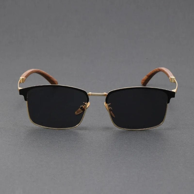 Luna | Lunettes de soleil demi-monture polarisées UV400 style browline classique
