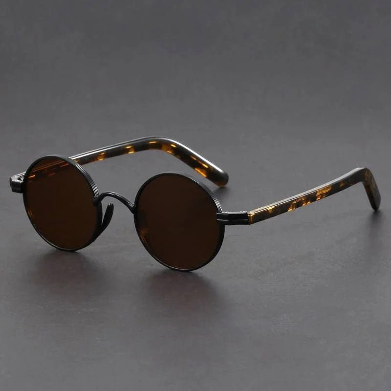 Olivia | Lunettes de soleil rétro rondes en métal avec protection UV400