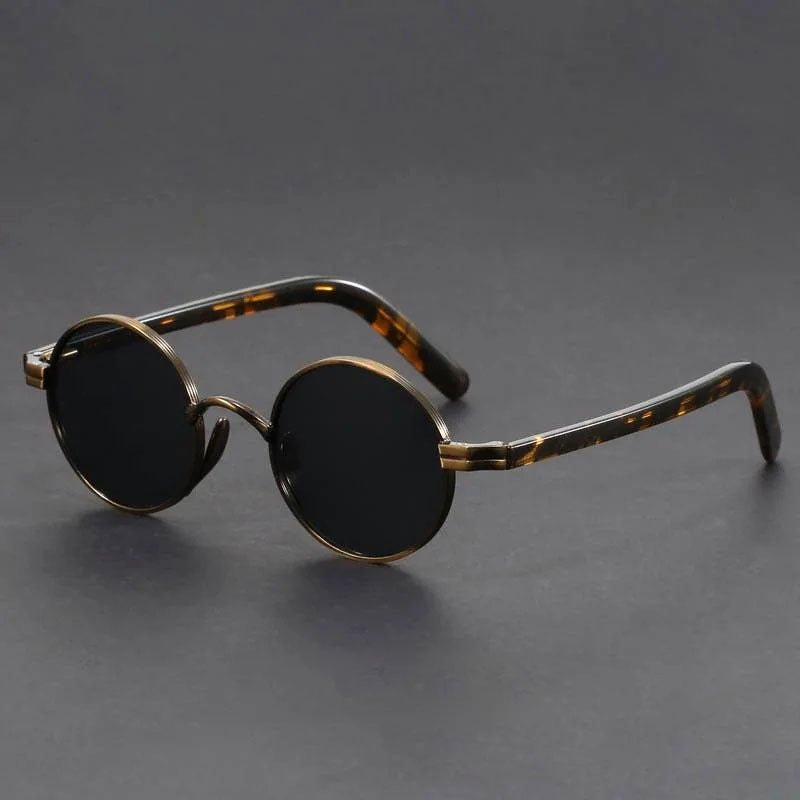 Olivia | Lunettes de soleil rétro rondes en métal avec protection UV400