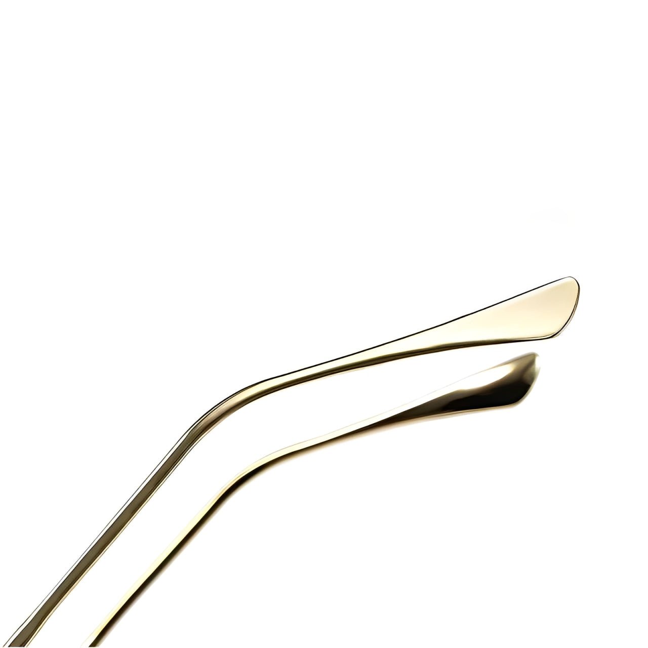Mia | Lunettes de soleil rétro carrées en cadre titane doré dégradé UV400
