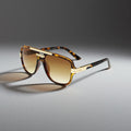 Owen | Lunettes de soleil Aviateur Carrées Dégradées UV400 en Acétate pour Homme