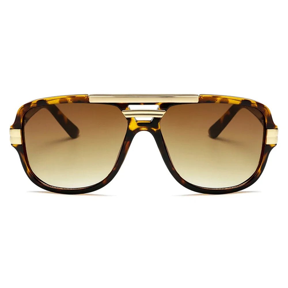 Owen | Lunettes de soleil Aviateur Carrées Dégradées UV400 en Acétate pour Homme