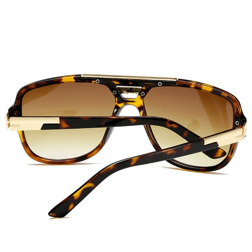 Owen | Lunettes de soleil Aviateur Carrées Dégradées UV400 en Acétate pour Homme