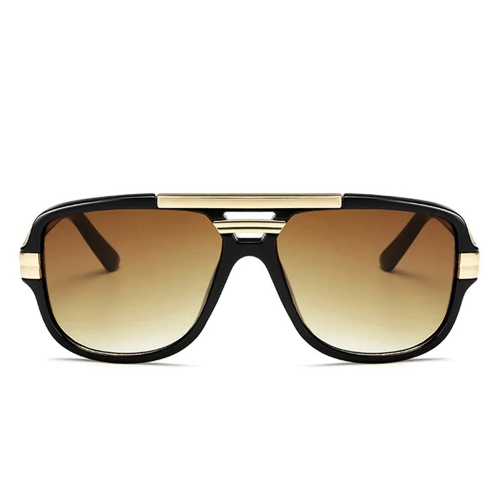 Owen | Lunettes de soleil Aviateur Carrées Dégradées UV400 en Acétate pour Homme