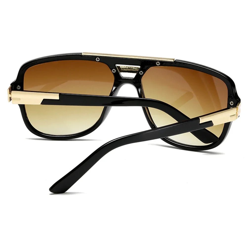 Owen | Lunettes de soleil Aviateur Carrées Dégradées UV400 en Acétate pour Homme