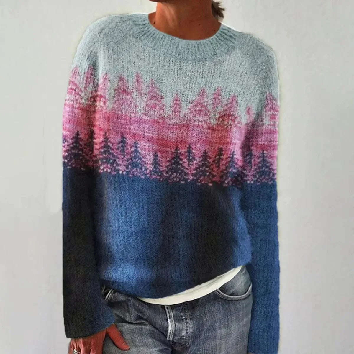 Martine - Pull Vintage Tricoté Élégant