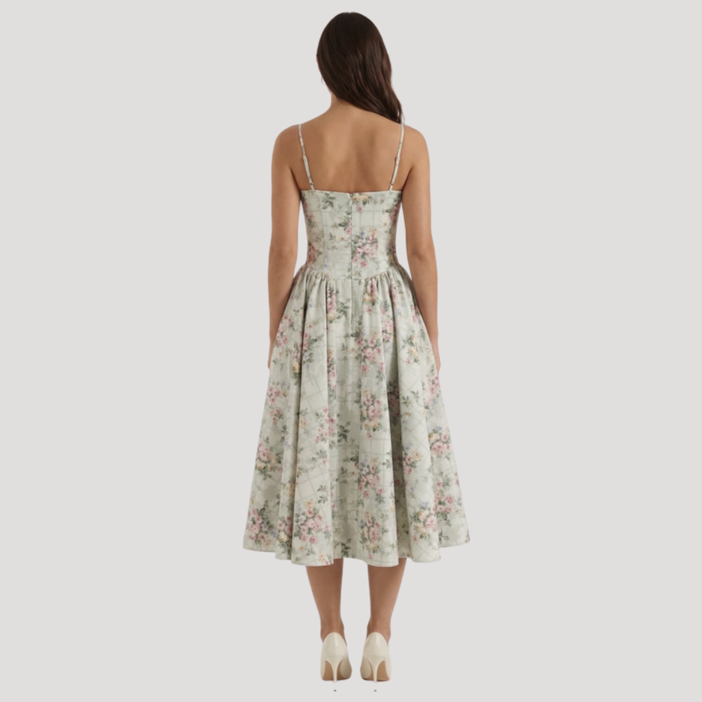 Thessalie | Robe Midi Sweetheart pour Femme