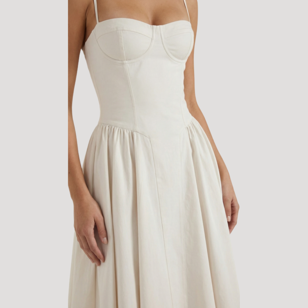 Thessalie | Robe Midi Sweetheart pour Femme
