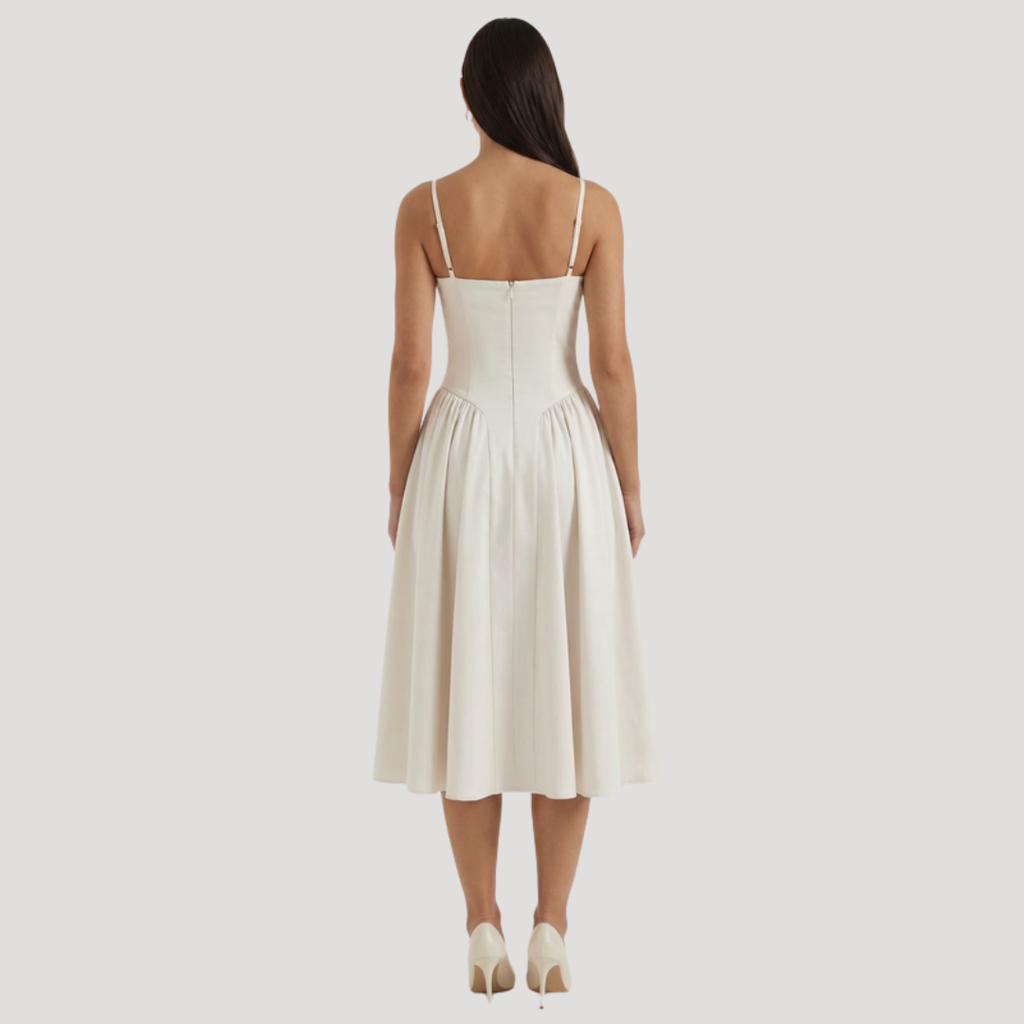 Thessalie | Robe Midi Sweetheart pour Femme