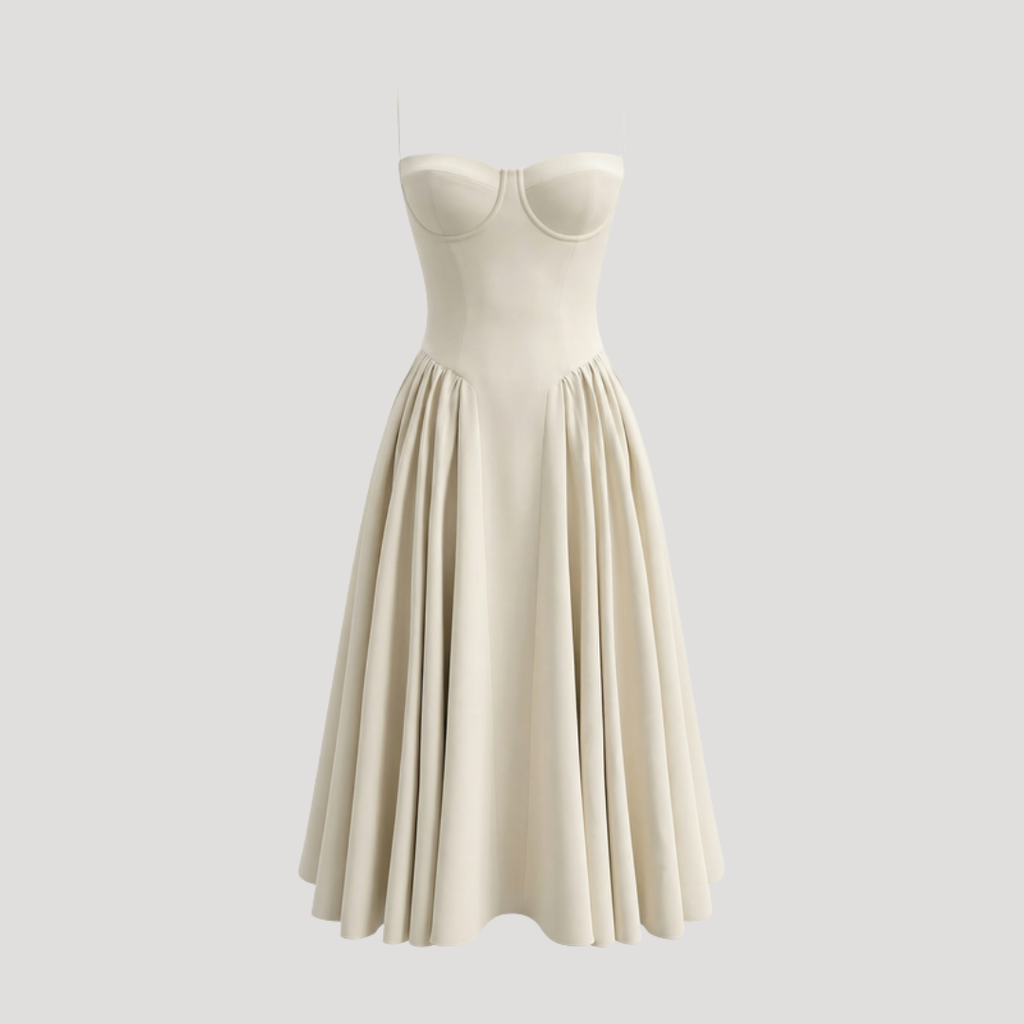 Thessalie | Robe Midi Sweetheart pour Femme